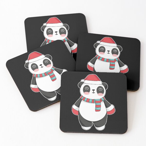 Item preview, Christmas Panda With Santa Hat designed and sold by OnepixArt.