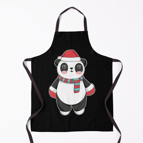 Item preview, Christmas Panda With Santa Hat designed and sold by OnepixArt.