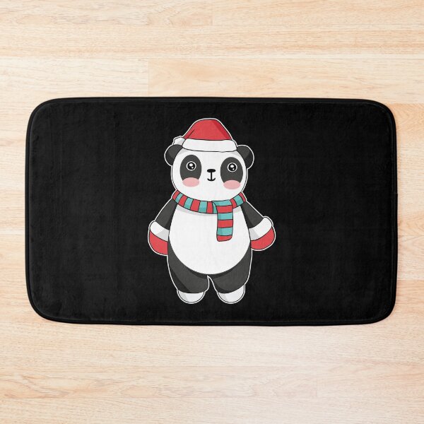 Item preview, Christmas Panda With Santa Hat designed and sold by OnepixArt.