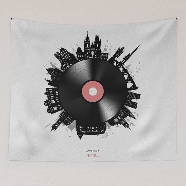 Item preview, prague skyline vinyl designed and sold by BekimART2.