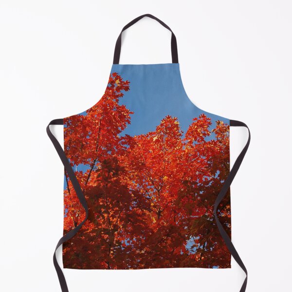 Item preview, Scarlet maple leaf flames and a clear blue sky designed and sold by rvjames.