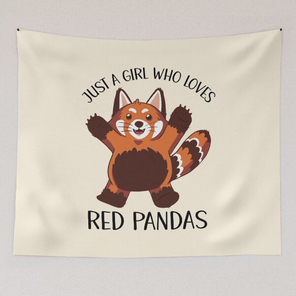 Item preview, Just A Girl Who Loves Red Pandas designed and sold by OnepixArt.