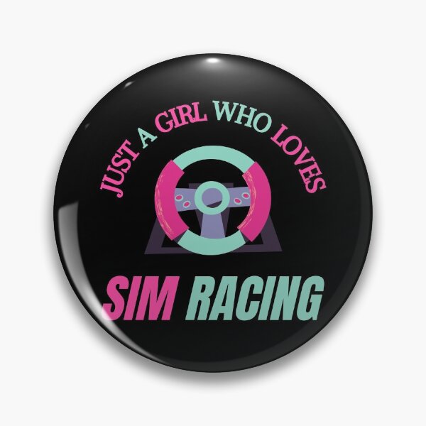 Item preview, Just A Girl Who Loves Sim Racing designed and sold by TeePartyHost.