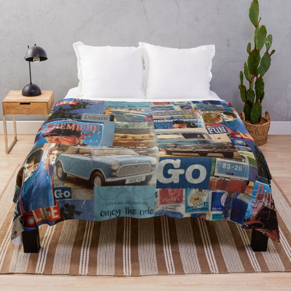 Item preview, Blue Retro Art Collage designed and sold by EdenLiving.