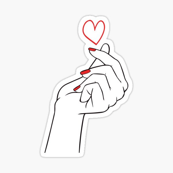 Vista previa del artículo con la obra «Corazón de dedo», diseñado y vendido por Lactus.