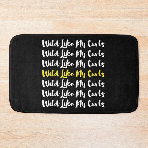 Item preview, Wild Like My Curls Repeating Yellow Font designed and sold by SacredsDesigns.
