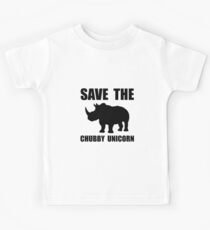 Chubby Unicorn Rhino Kids Tee
