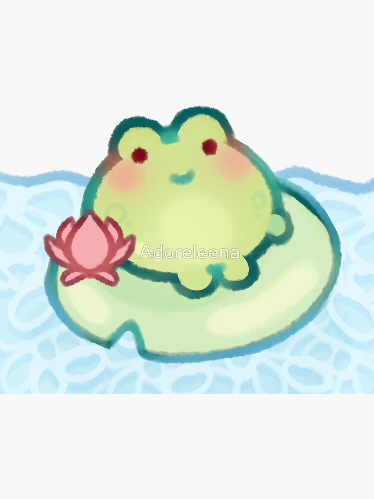 small frog Sticker for Sale by Adoreleena