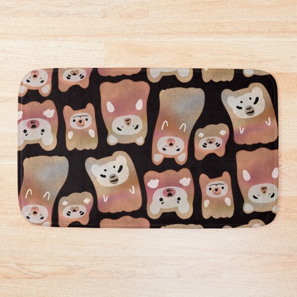Item preview, Gummy Bears Ghosts - Cute Pink and Orange Cartoon  designed and sold by TheRainbowRoom.