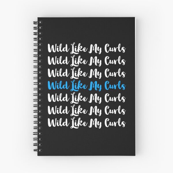 Item preview, Wild Like My Curls Repeating Blue Font designed and sold by SacredsDesigns.