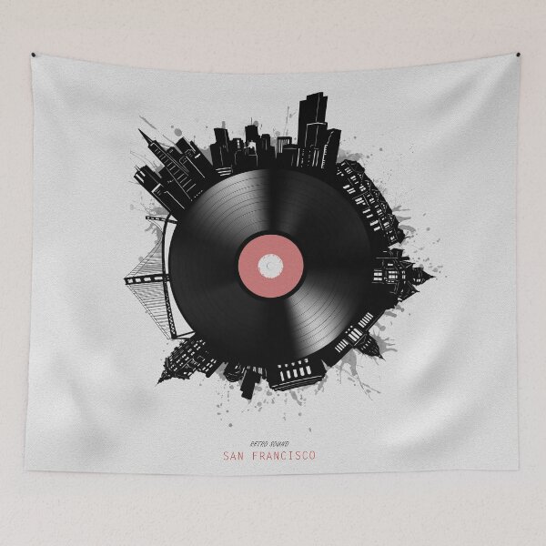 Item preview, san francisco skyline vinyl designed and sold by BekimART2.