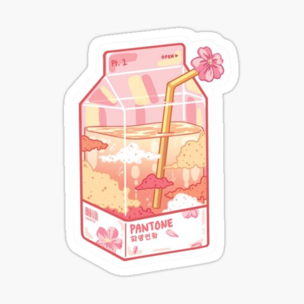 Vista previa del artículo con la obra «Jugo de flor kawaii», diseñado y vendido por HelloGloomy.