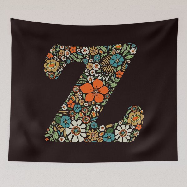 Item preview, Hippie Floral Letter Z designed and sold by zeljkica.