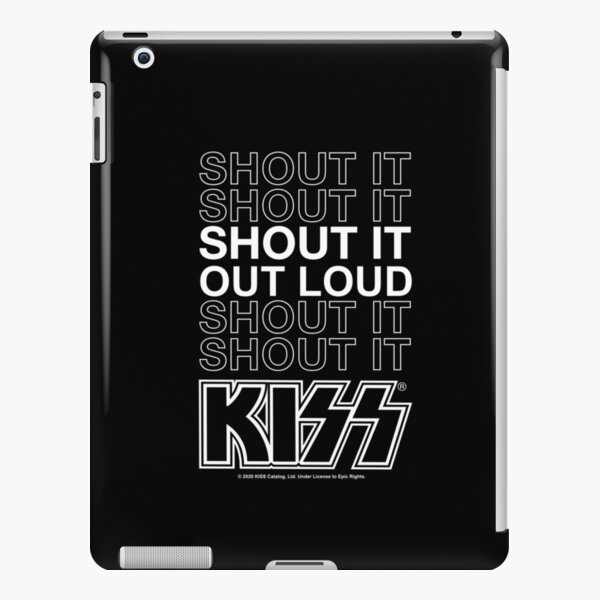KISS ® Fan Art | Shout It Out Loud | Song quote iPad Snap Case