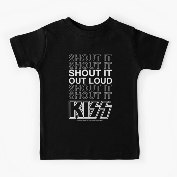 Artikel-Vorschau von KISS ® Fan Art | Shout It Out Loud | Song Quote, designt und verkauft von Petra Becker.