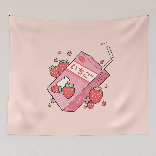 Item preview, Kawaii Strawberry Juice Box designed and sold by HelloGloomy.