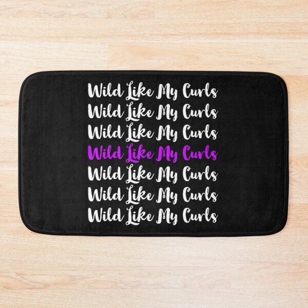 Item preview, Wild Like My Curls Repeating Purple Font designed and sold by SacredsDesigns.