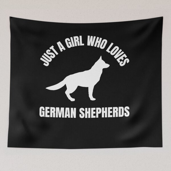 Item preview, Just A Girl Who Loves German Shepherds designed and sold by TeePartyHost.
