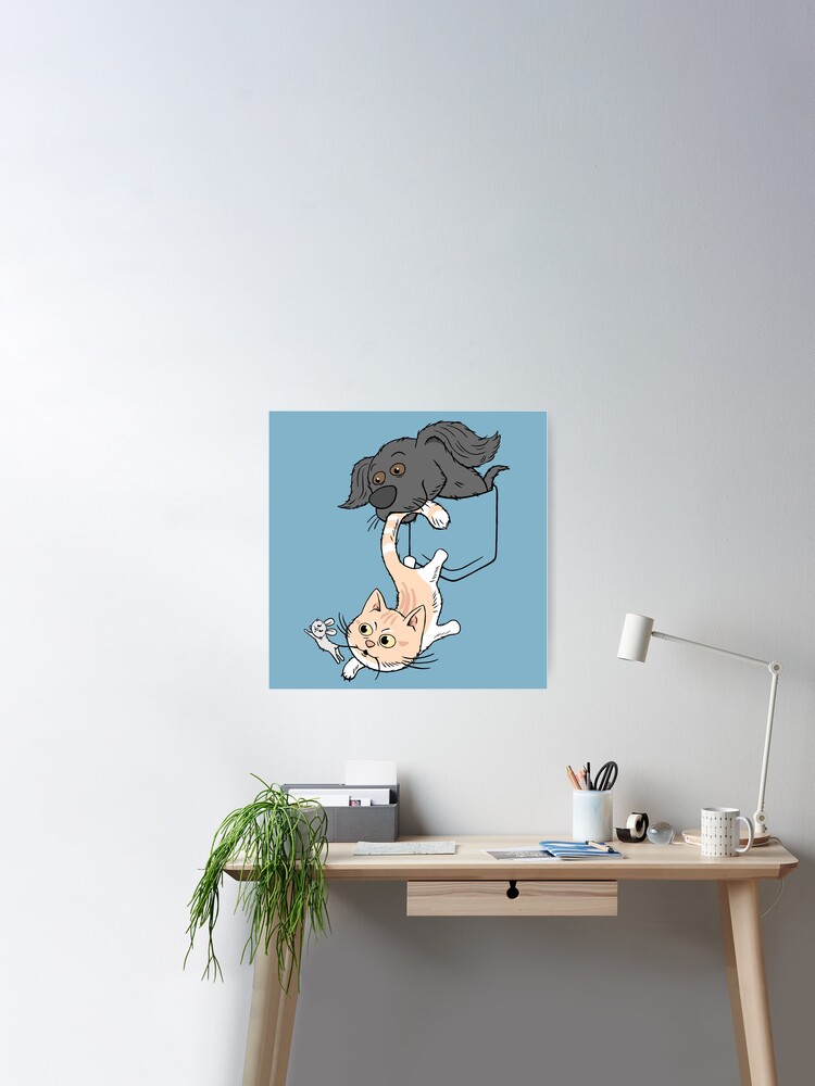 Dog Helping Cat Catch Mouse! (Pocket Design). : r/redbubble