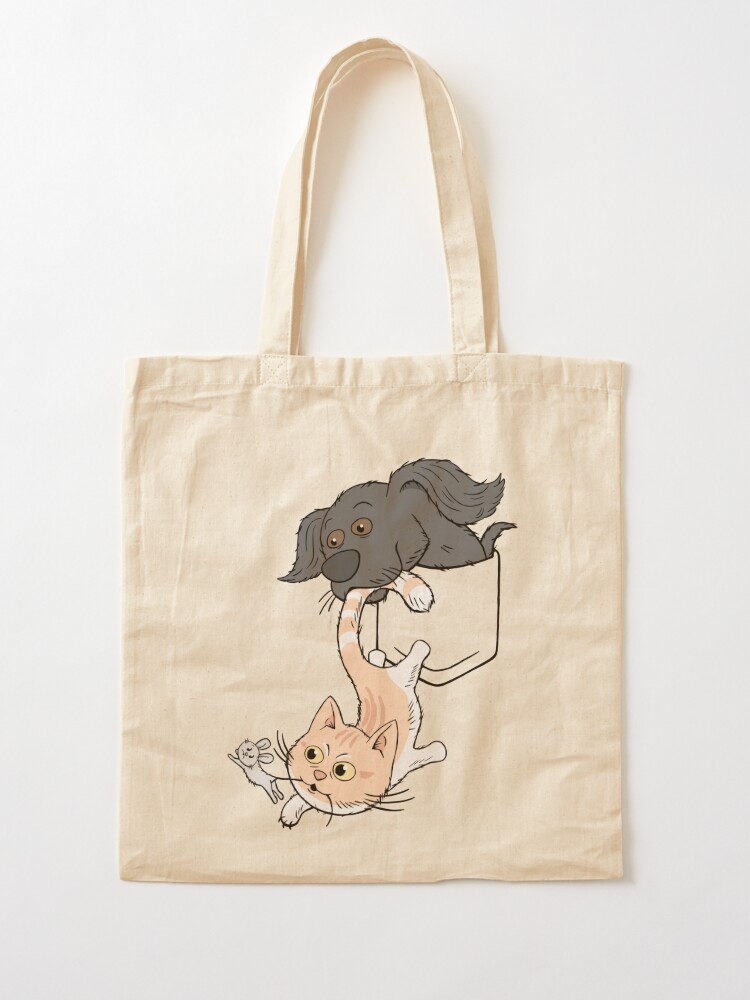 Dog Helping Cat Catch Mouse! (Pocket Design). : r/redbubble