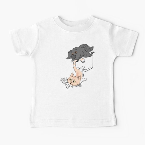 Pocket Dog, Cat, and Mouse Baby T-Shirt