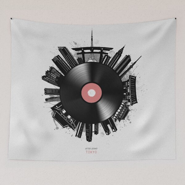 Item preview, tokyo skyline vinyl designed and sold by BekimART2.