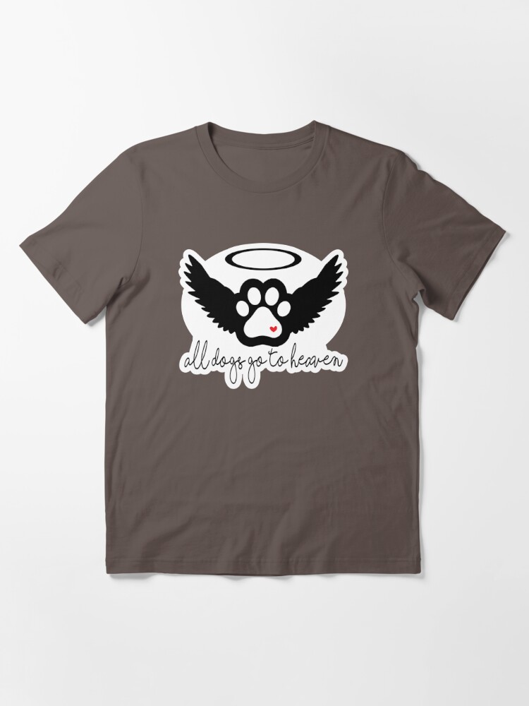 All dogs go to heaven - Pawprint - Angel Wings - Heart Sticker