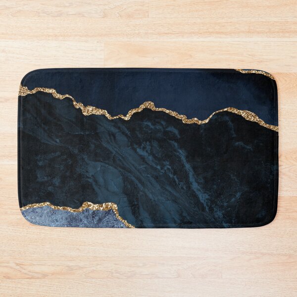 Item preview, Navy Gold Agate Abstact Design designed and sold by CloudDesignShop.