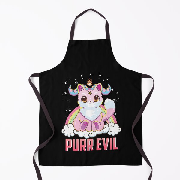 Item preview, Purr Evil Satanic Cat Pun Pure Evil Goth Kitten designed and sold by perfectpresents.