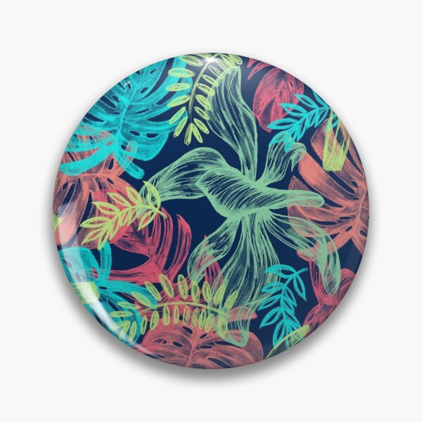 Aperçu de l'œuvre Motif de feuilles tropicales Island Vibes créée et vendue par ForFunDesigns.
