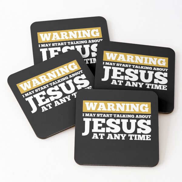 Item preview, Warning I May Start Talking About Jesus At Any Time Faith designed and sold by TheMattDesigns.