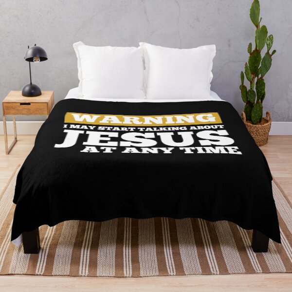 Item preview, Warning I May Start Talking About Jesus At Any Time Faith designed and sold by TheMattDesigns.