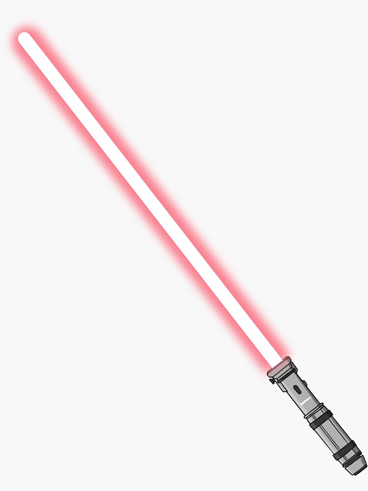 "Pink lightsaber sticker" Sticker by aendromedas Redbubble