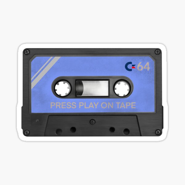 Artikel-Vorschau von Commodore 64 Kassette, designt und verkauft von RetroTeeTime.