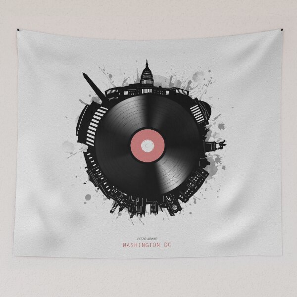 Item preview, washington dc skyline vinyl designed and sold by BekimART2.