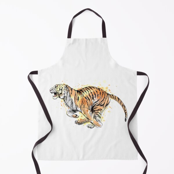 Item preview, Illustration of a tiger running designed and sold by kalud-zoldyck.