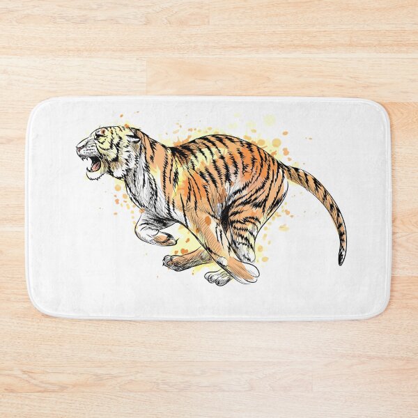 Item preview, Illustration of a tiger running designed and sold by kalud-zoldyck.