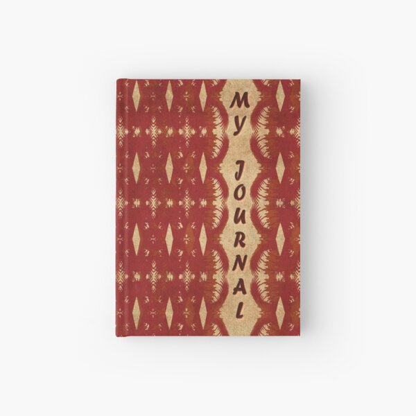 Red Weave My Journal Hardcover Journal