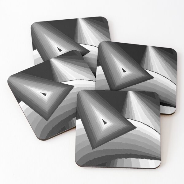Item preview,  Grayscale Geometric Pattern Hand Painted designed and sold by StudioTina.
