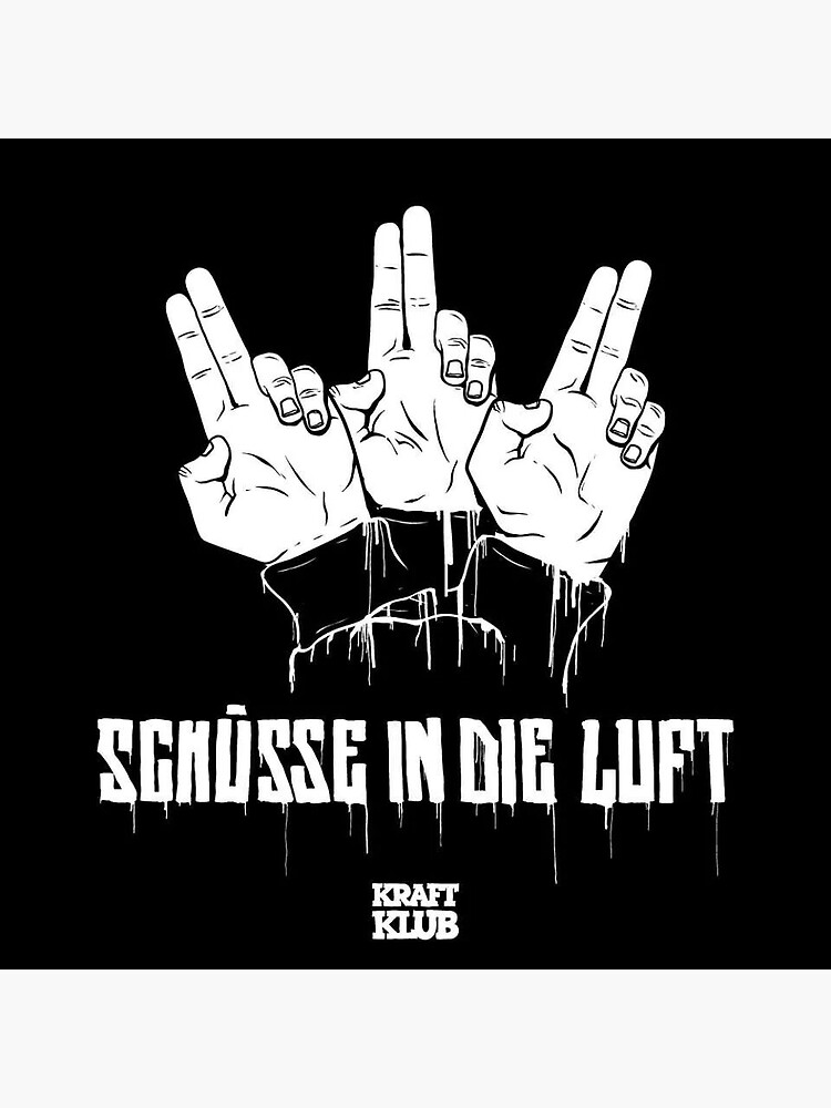"Kraftklub Schüsse in die Luft" Sticker for Sale by niceaesthetics