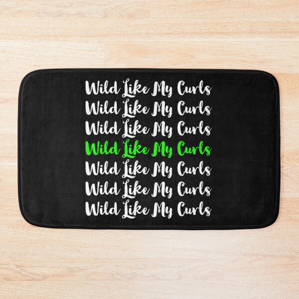 Item preview, Wild Like My Curls Repeating Green Font designed and sold by SacredsDesigns.