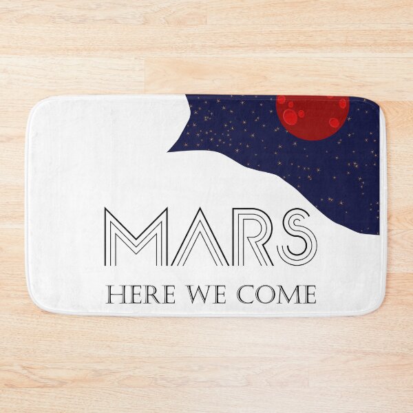 Item preview, mars here we come cute design designed and sold by GraphicBit.