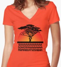 The Lion King Women's Fitted V-Neck T-Shirt