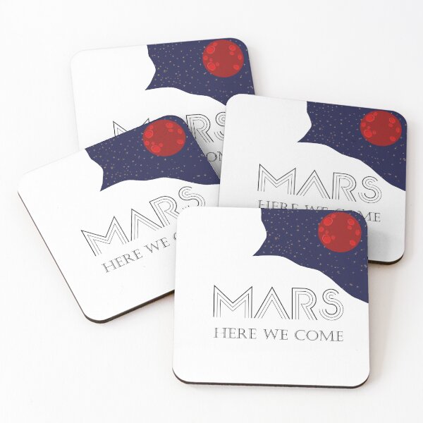Item preview, mars here we come cute design designed and sold by GraphicBit.