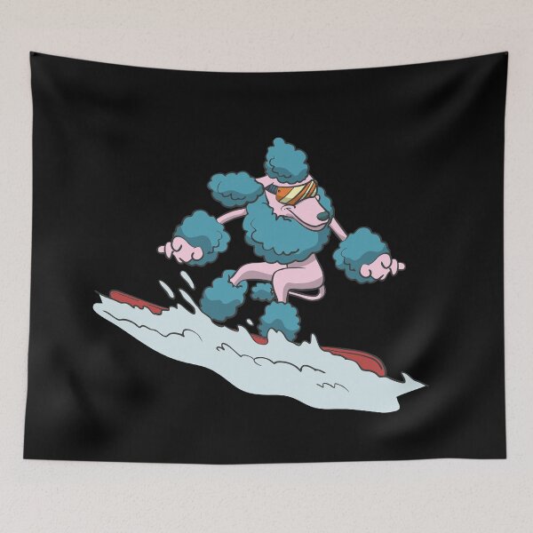 Item preview, Poodle dog on the snowboard designed and sold by Monkey Ful.