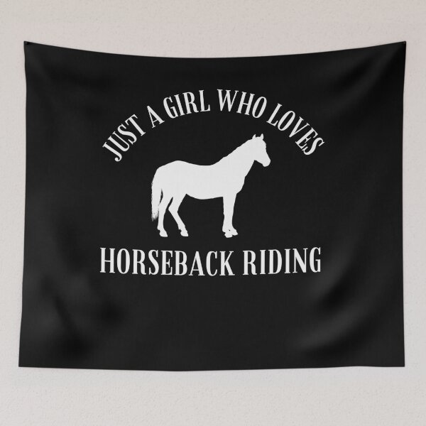 Item preview, Just A Girl Who Loves Horseback Riding designed and sold by TeePartyHost.