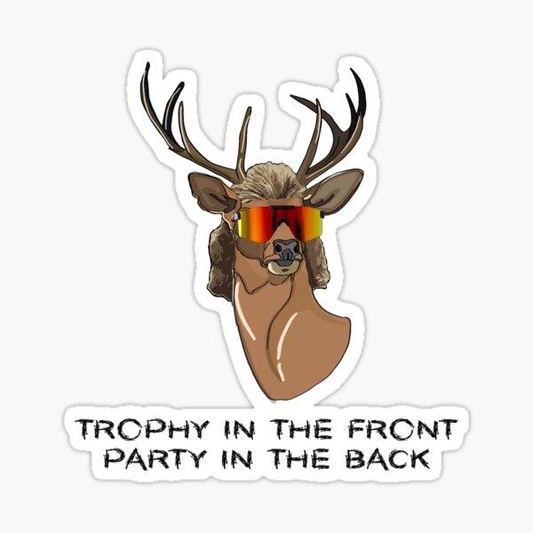 Deer Mullet Motto Sticker