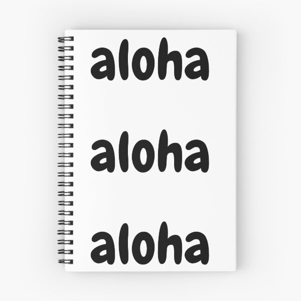 Item preview, Aloha - Black Letters designed and sold by SimplyMots.