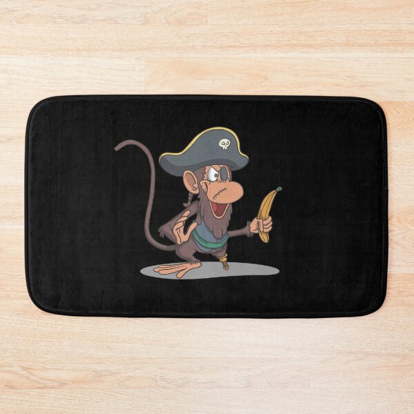 Item preview, Monkey as a pirate with wooden leg and banana designed and sold by Monkey Ful.