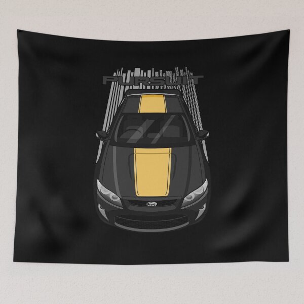 Item preview, Ford FPV Pursuit UTE - White - Black - Yellow Stripe designed and sold by V8social.